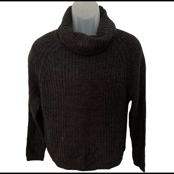 NWT AMBIANCE Charcoal Gray Turtleneck Sweater Women M Medium - Picture 1 of 4